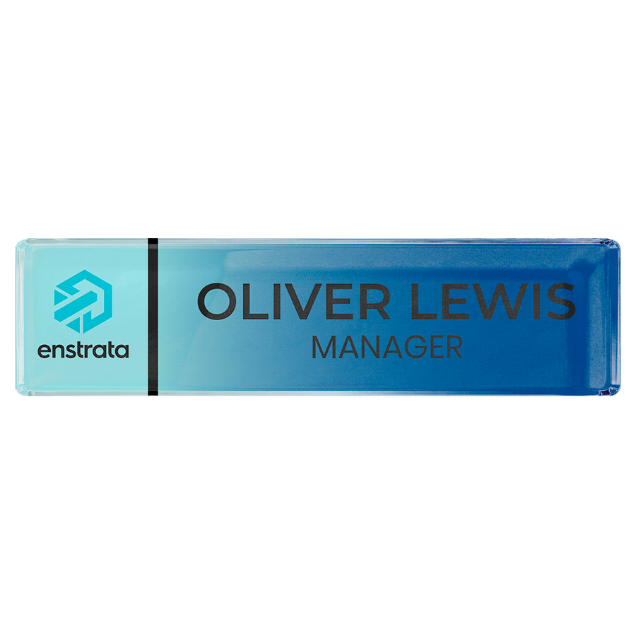 Acrylic Desktop Name Badges - Custom Canvas Now