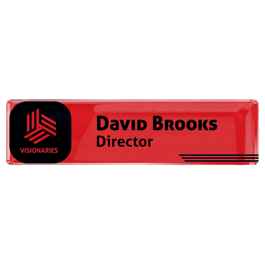 Acrylic Desktop Name Badges - Custom Canvas Now