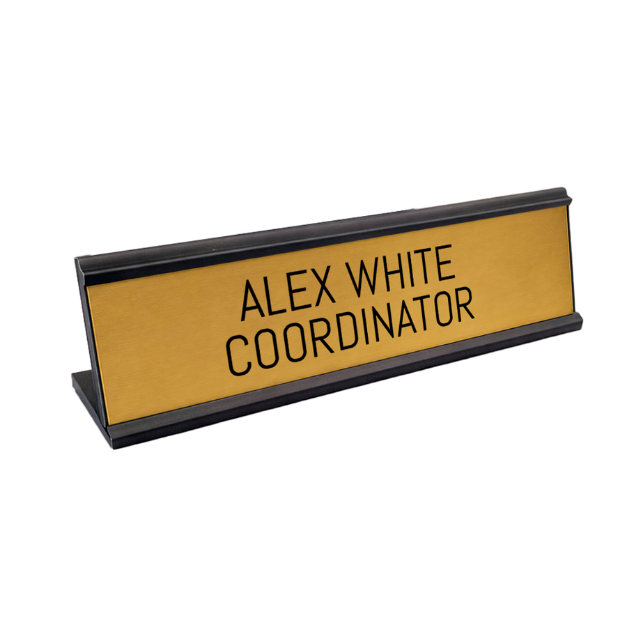 Metal Desktop Name Badges - Custom Canvas Now