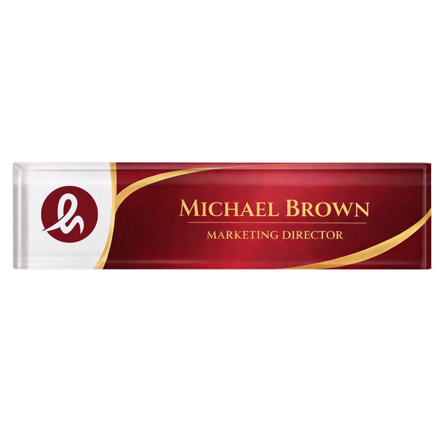 Acrylic Desktop Name Badges - Custom Canvas Now