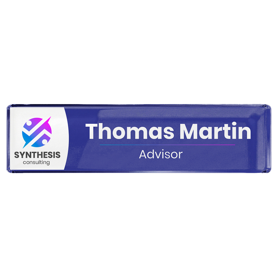 Acrylic Desktop Name Badges - Custom Canvas Now