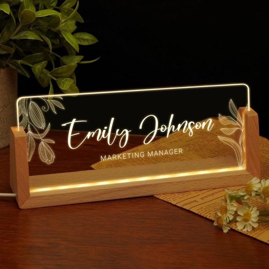 Light Up Table Signs - Custom Canvas Now