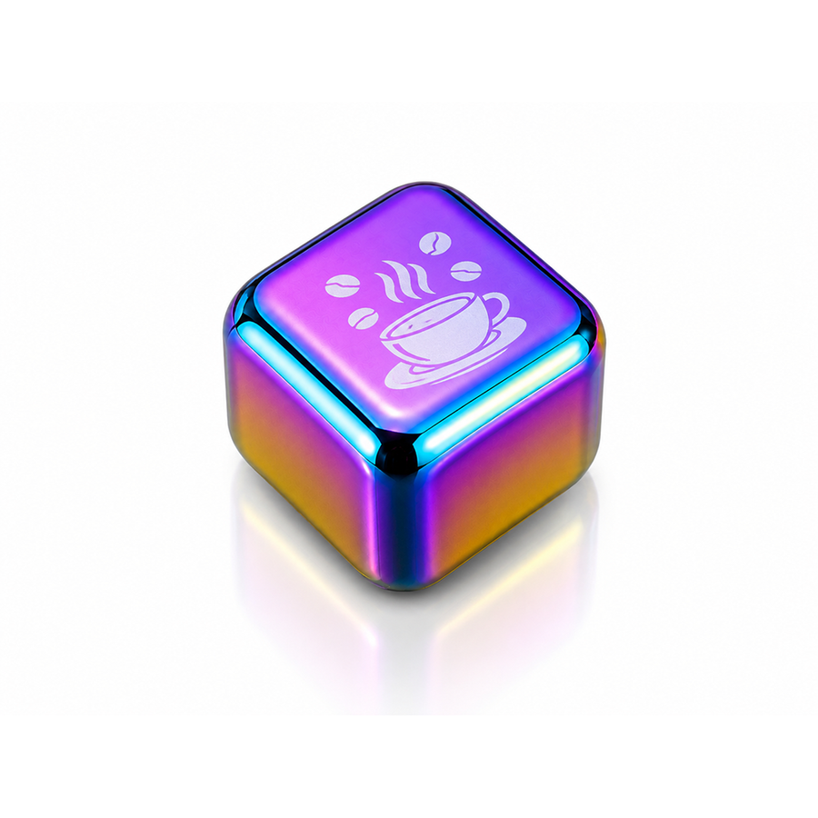 Rainbow Stainless Steel Ice Cubes - Custom Canvas Now