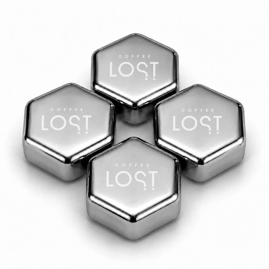 Hexagon Stainless Steel Ice Cubes - Custom Canvas Now