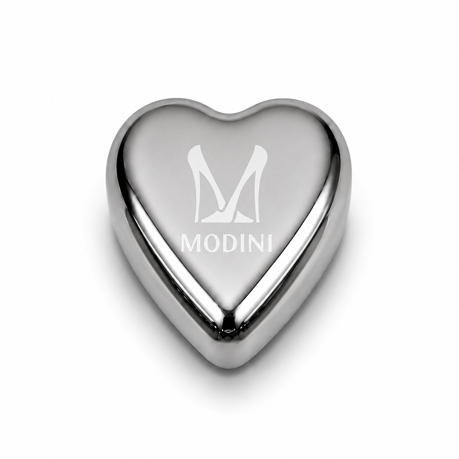 Heart-Shaped Stainless Steel Ice Cubes - Custom Canvas Now