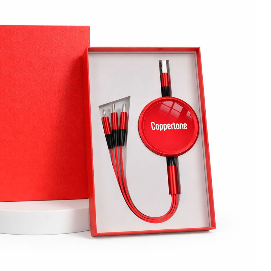 Soft Silicone 3-in-1 Charging Cables - Custom Canvas Now
