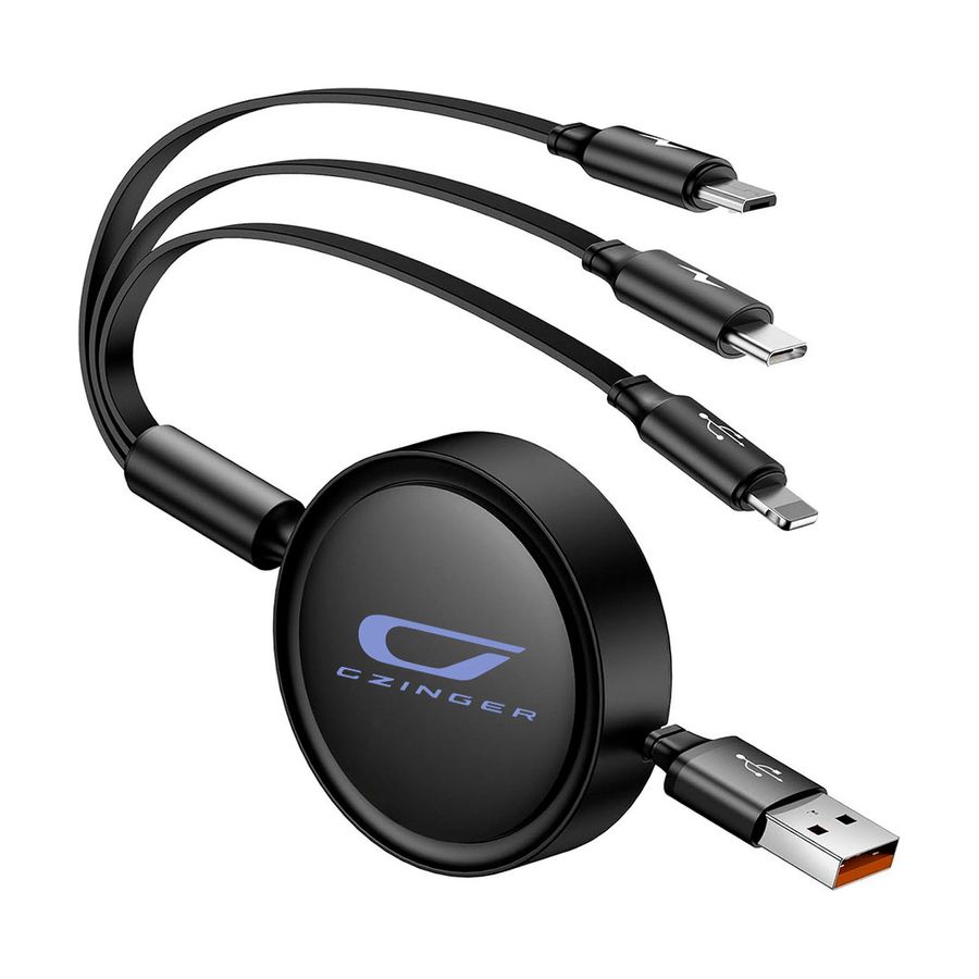 Soft Silicone 3-in-1 Charging Cables - Custom Canvas Now