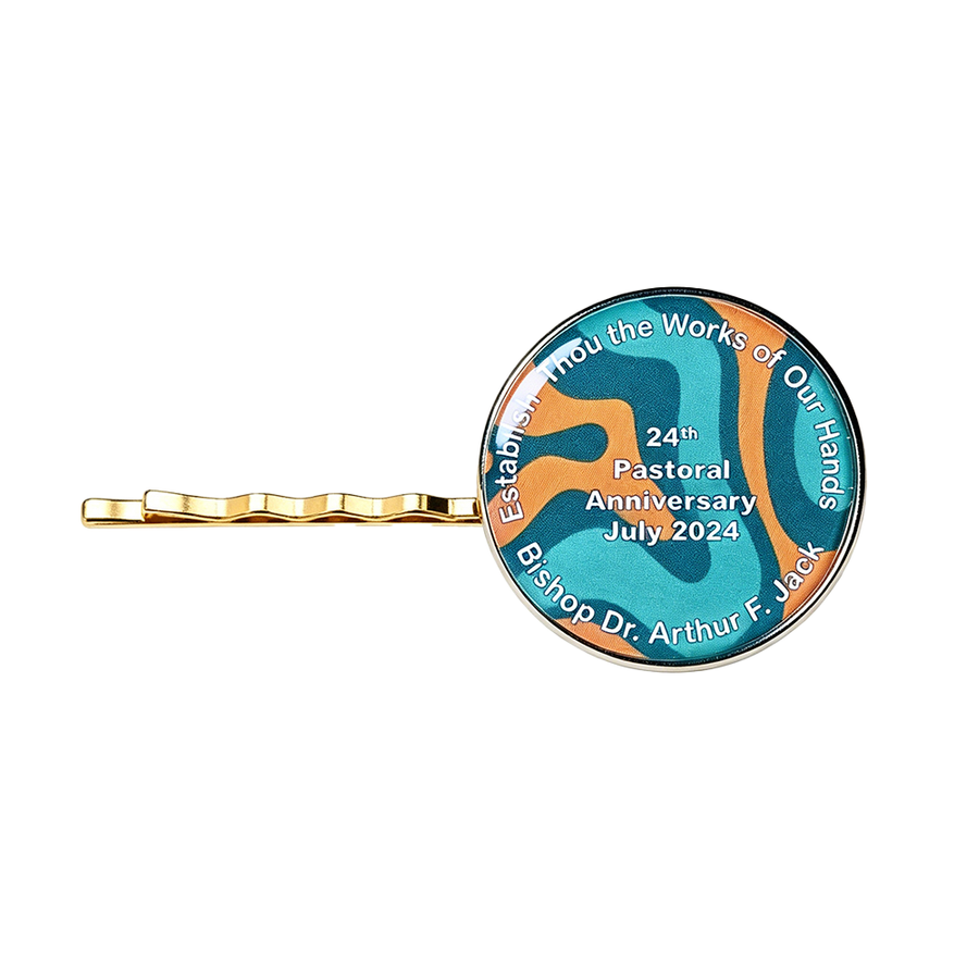 Epoxy Dome Metal Hair Clips - Custom Canvas Now
