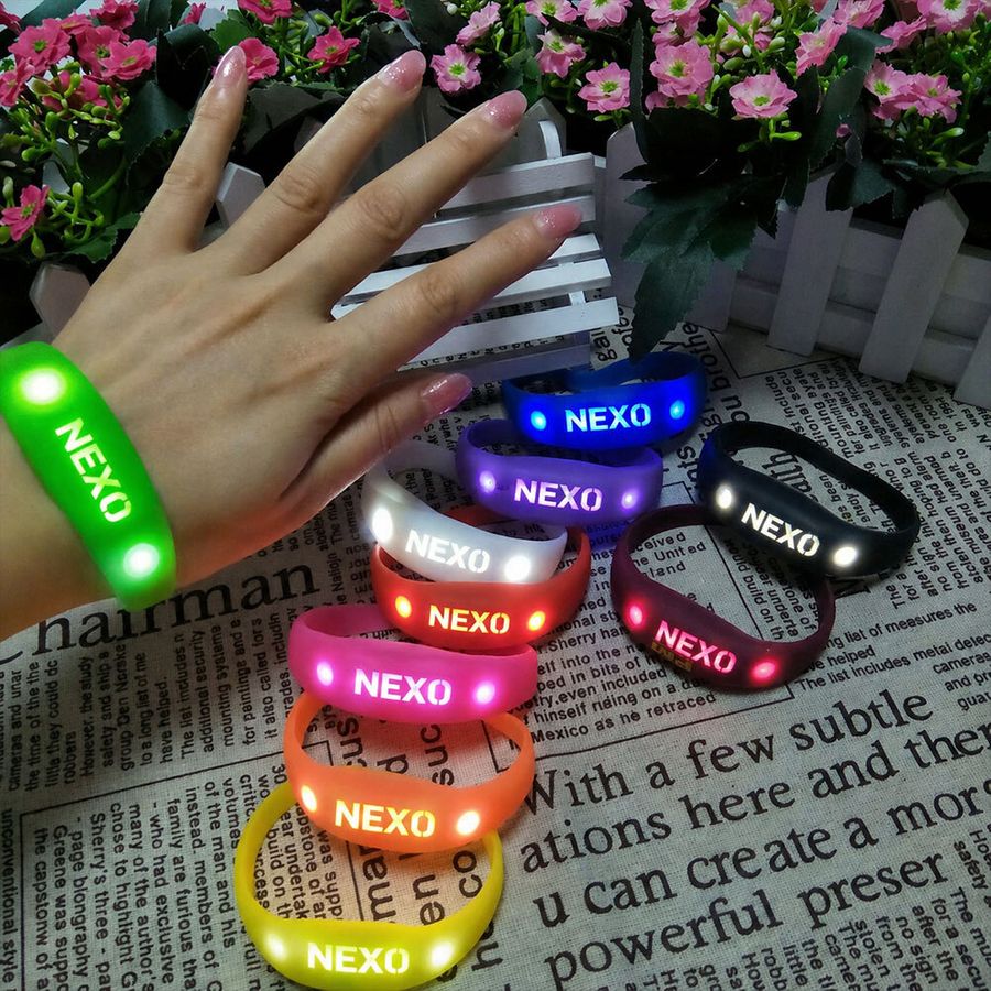 Light Up Silicone Wristbands - Custom Canvas Now