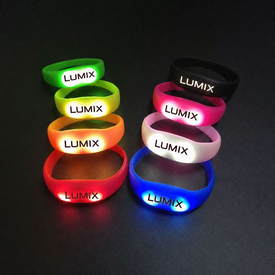 Light Up Silicone Wristbands - Custom Canvas Now