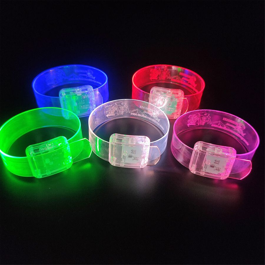 Light Up Plastic Wristbands - Custom Canvas Now