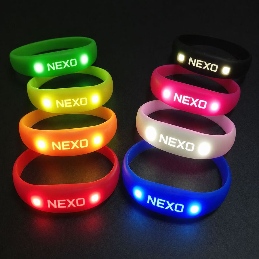 Light Up Silicone Wristbands - Custom Canvas Now
