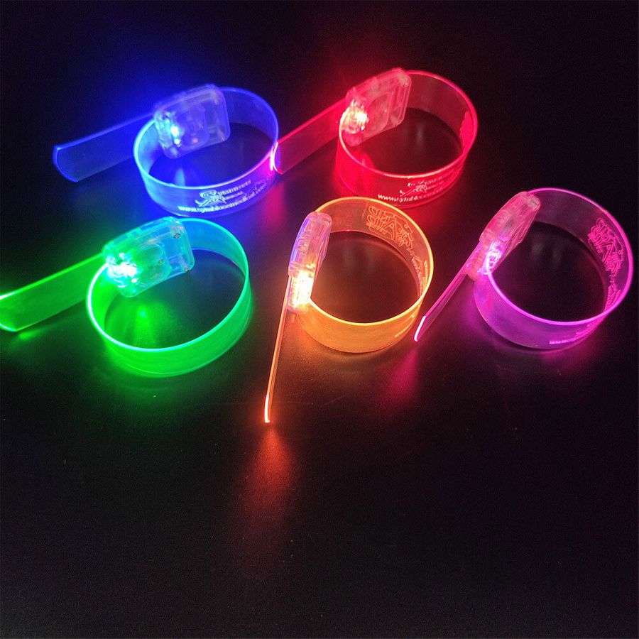 Light Up Plastic Wristbands - Custom Canvas Now