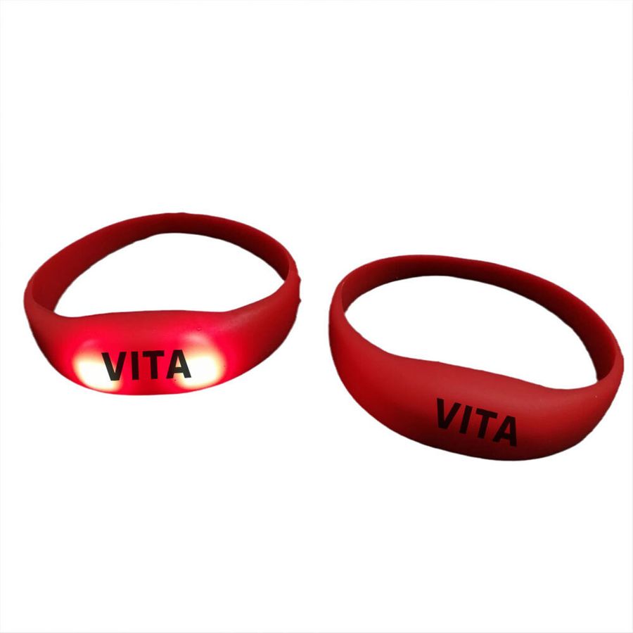 Light Up Silicone Wristbands - Custom Canvas Now