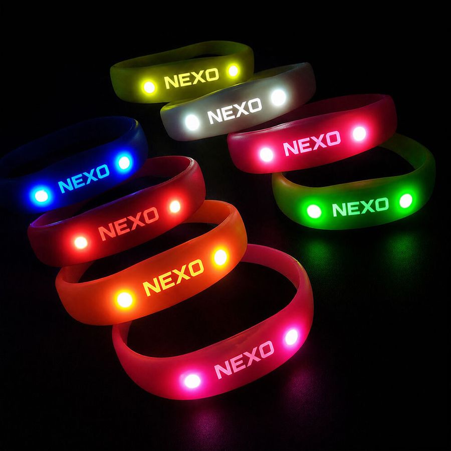 Light Up Silicone Wristbands - Custom Canvas Now