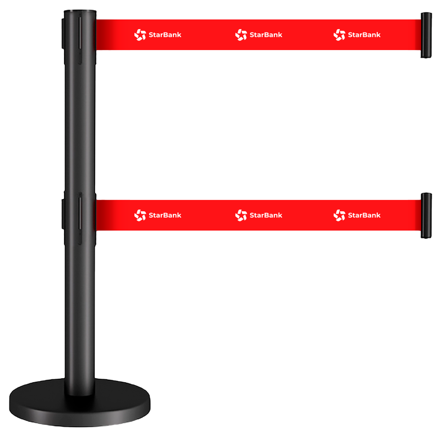 Dual Belts Stanchions - Custom Canvas Now