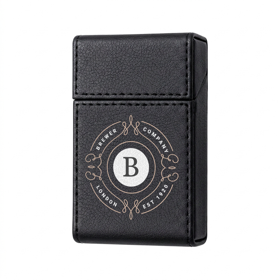 Flip Top PU Leather Full Bag Cigarette Cases - Custom Canvas Now