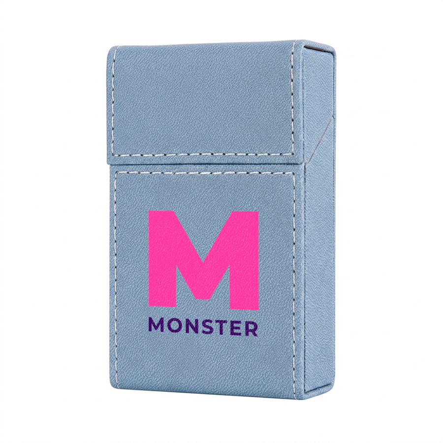 Flip Top PU Leather Full Bag Cigarette Cases - Custom Canvas Now