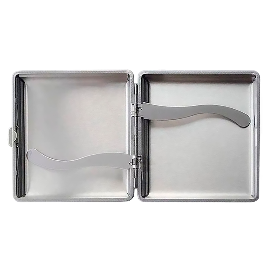 Leather Grain Metal Cigarette Cases - Custom Canvas Now