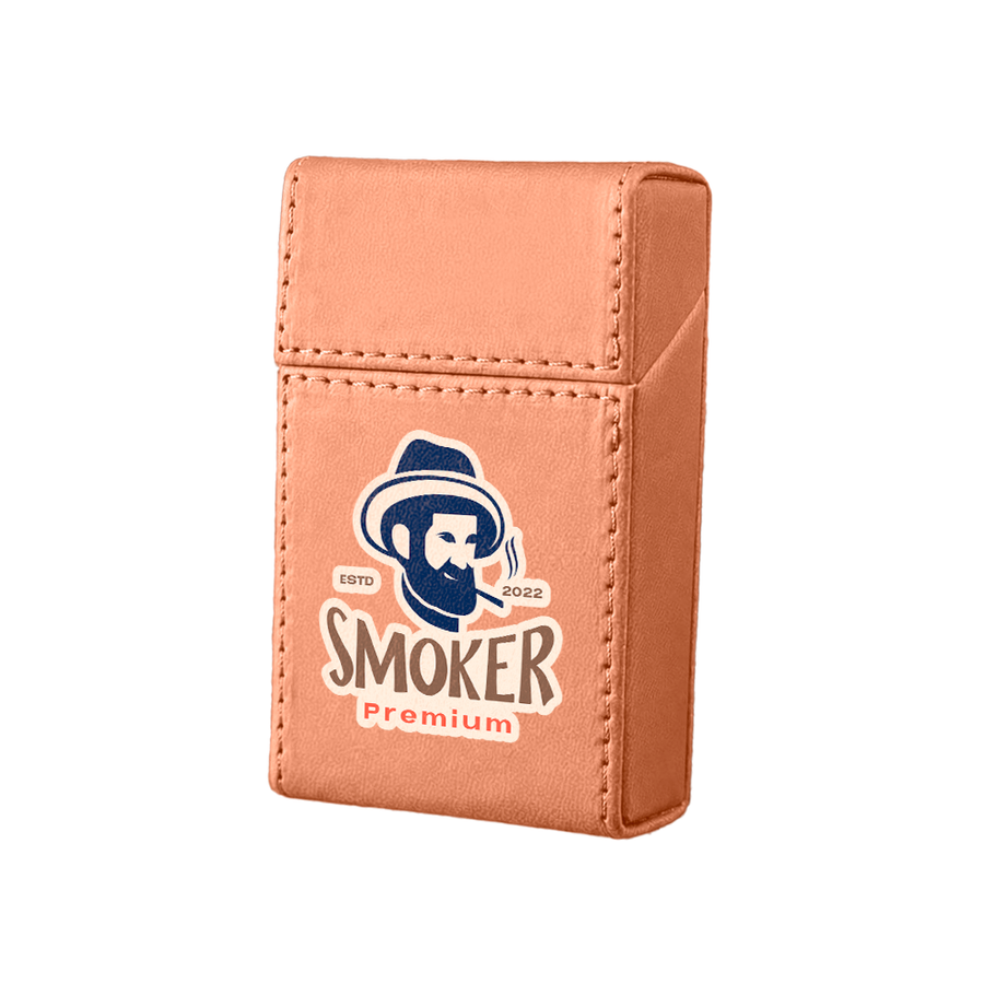 Flip Top PU Leather Full Bag Cigarette Cases - Custom Canvas Now