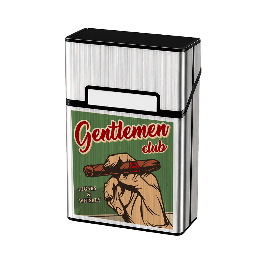 Metal Lid Cigarette Cigarette Cases - Custom Canvas Now