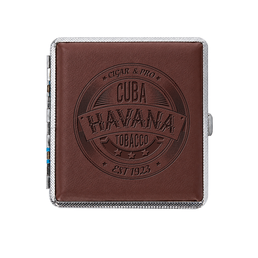 Leather Grain Metal Cigarette Cases - Custom Canvas Now