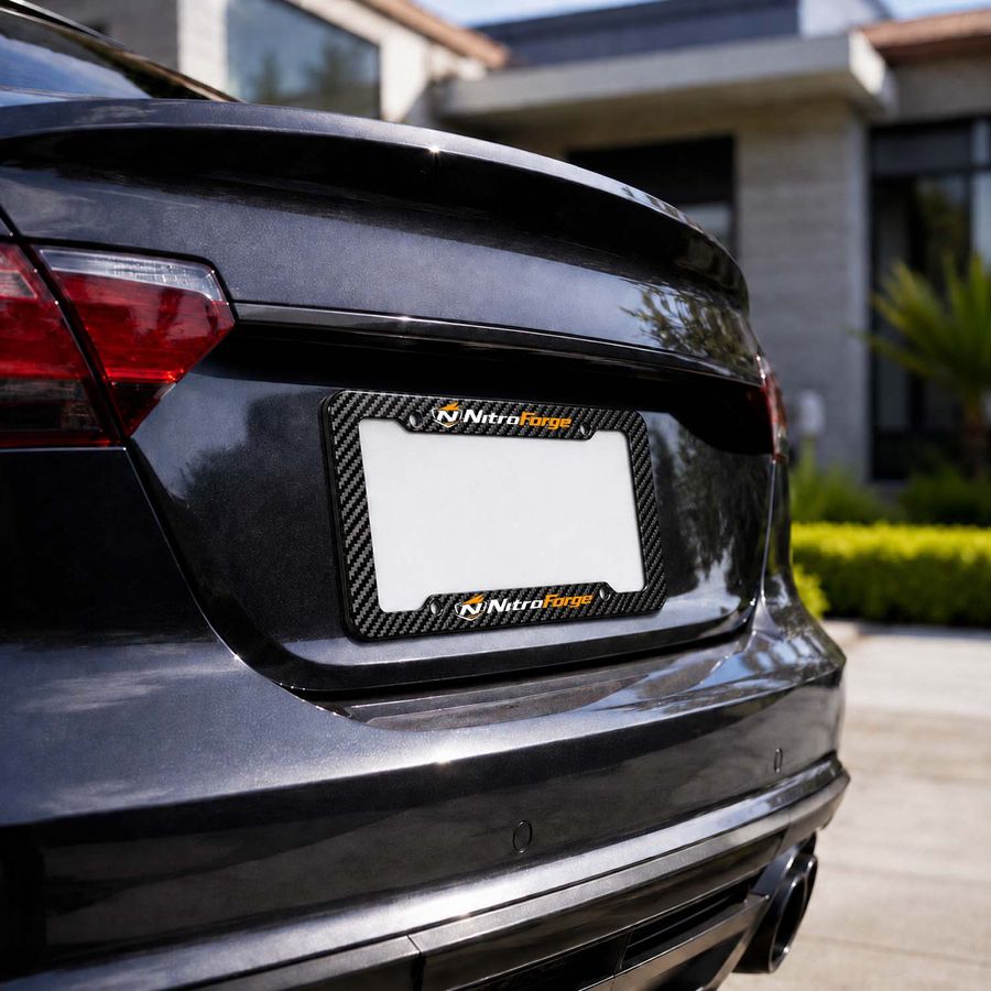 Carbon Fiber License Plate Frames - Custom Canvas Now