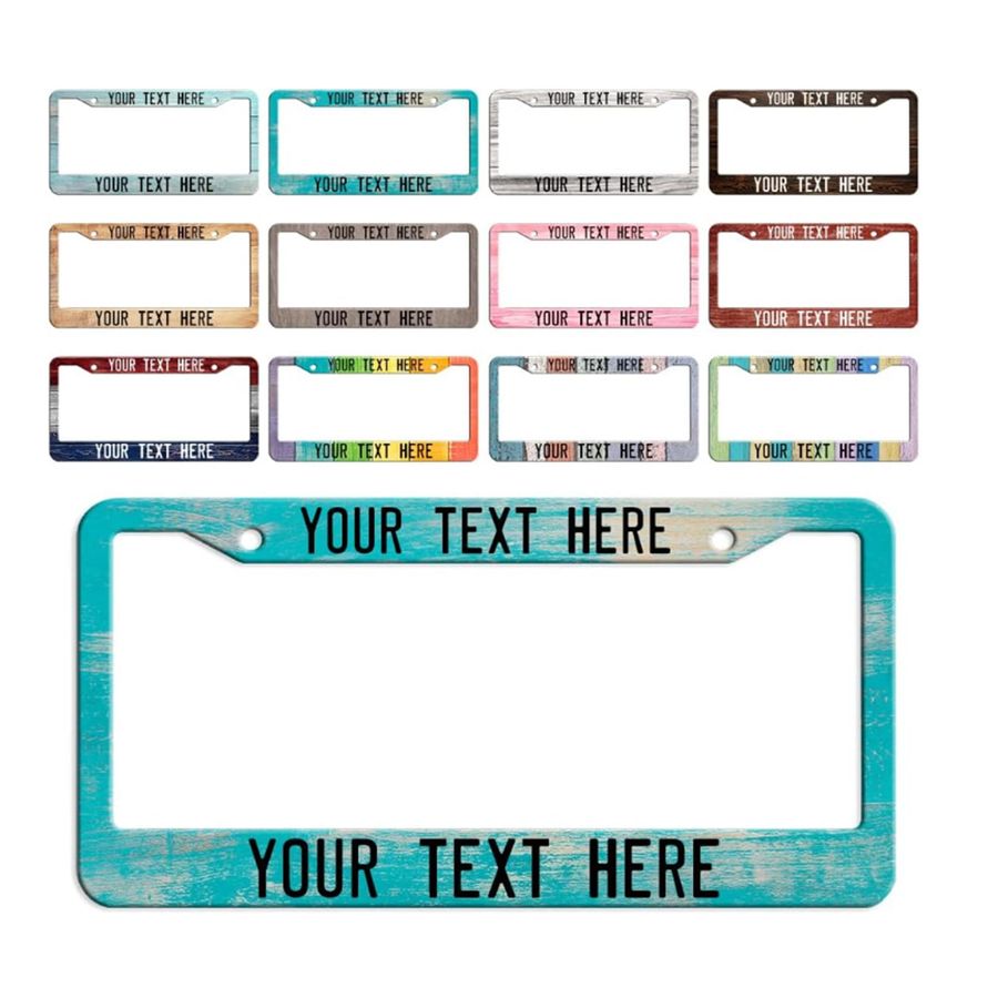 Plastic License Plate Frames - Custom Canvas Now