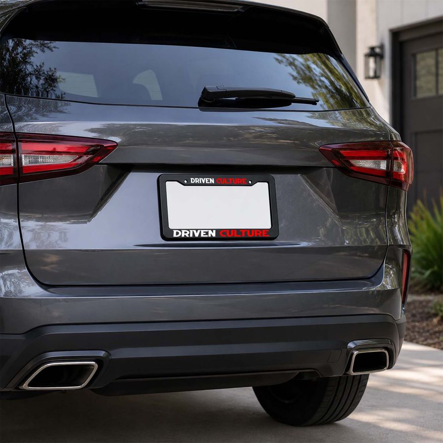 Plastic License Plate Frames - Custom Canvas Now