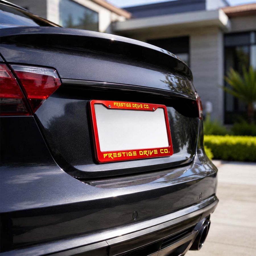 Stainless Steel License Plate Frames - Custom Canvas Now