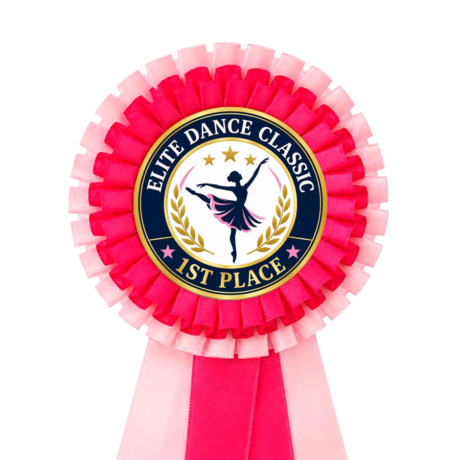 2 Tier Rosette Buttons - Custom Canvas Now