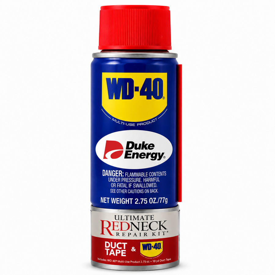 Ultimate Redneck Repair Kits, WD-40 2.75 oz Handy Cans and 6 yards of Duct Tapes - Custom Canvas Now