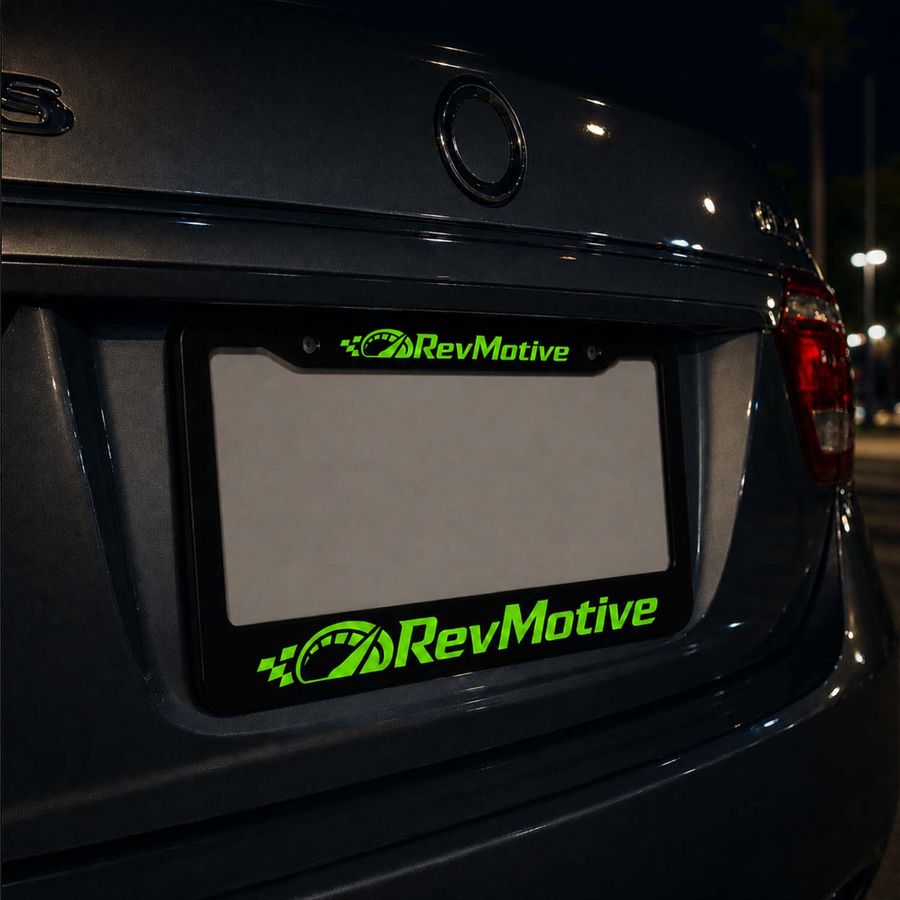 Glow in the Dark License Plate Frames - Custom Canvas Now