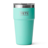 YETI Rambler 20 OZ Stackable Cup w/ MagSlider Lid - Laser Engraved Seafoam