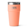 YETI Rambler 20 OZ Stackable Cup w/ MagSlider Lid - Laser Engraved Lowcountry Peach