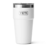 YETI Rambler 20 OZ Stackable Cup w/ MagSlider Lid - Laser Engraved White