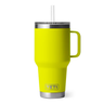 YETI® Rambler® 35 OZ Mug w/ Straw Lid - Laser Engraved Firefly Yellow
