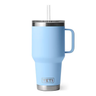 YETI® Rambler® 35 OZ Mug w/ Straw Lid - Laser Engraved Big Sky Blue