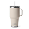 YETI® Rambler® 35 OZ Mug w/ Straw Lid - Laser Engraved Cape Taupe