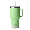 YETI® Rambler® 35 OZ Mug w/ Straw Lid - Laser Engraved Key Lime