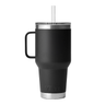 YETI® Rambler® 35 OZ Mug w/ Straw Lid - Laser Engraved Black