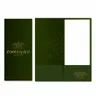 Linen Finish Mini Two Pocket Folder