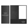 Linen Finish Mini Two Pocket Folder