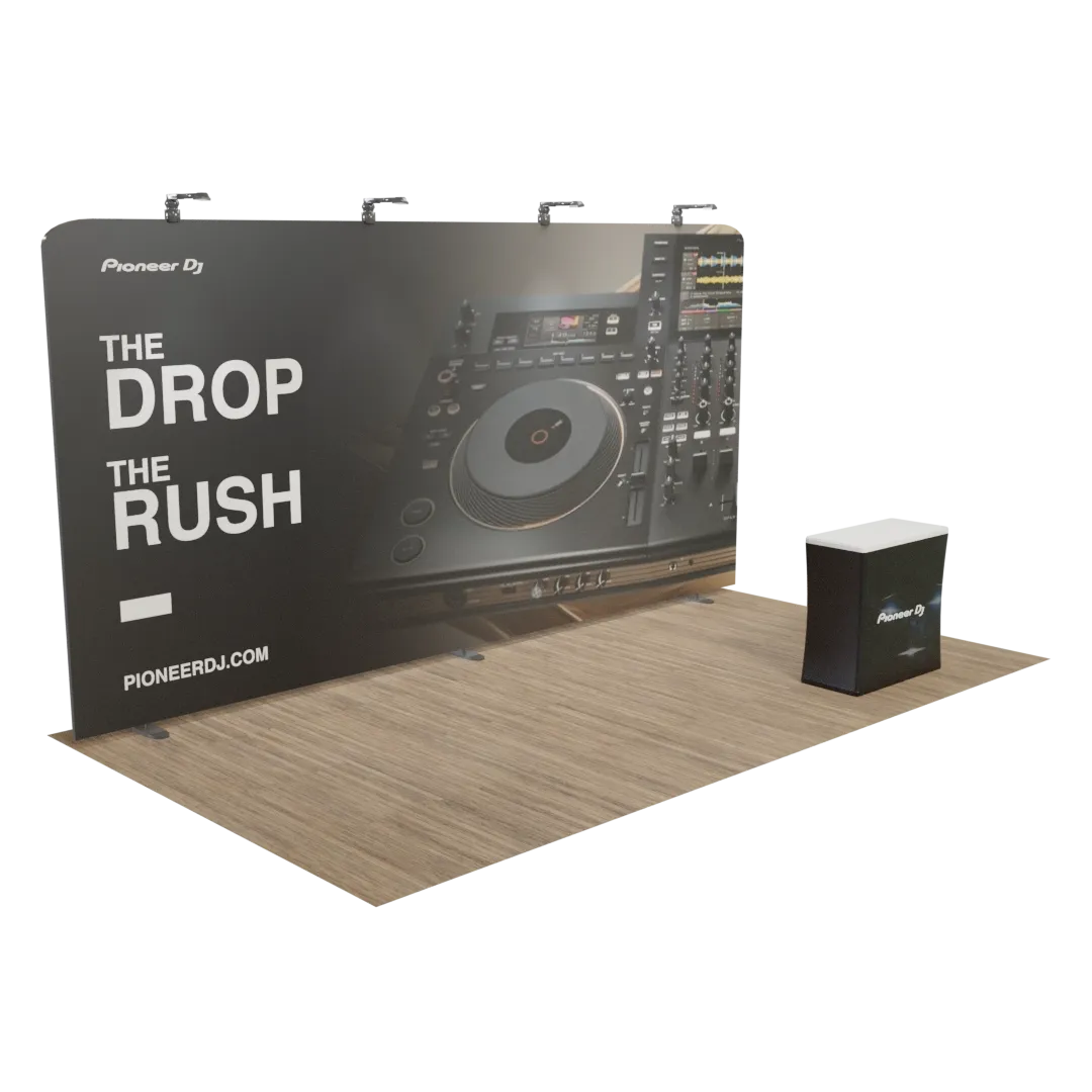 Custom Zip Up Trade Show Display 20' x 10' - Custom Canvas Now
