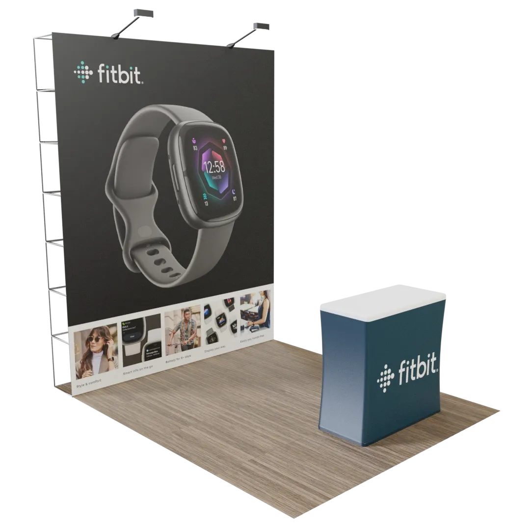 Custom Pop Up Trade Show Display 8' x 8' (ft) - Custom Canvas Now