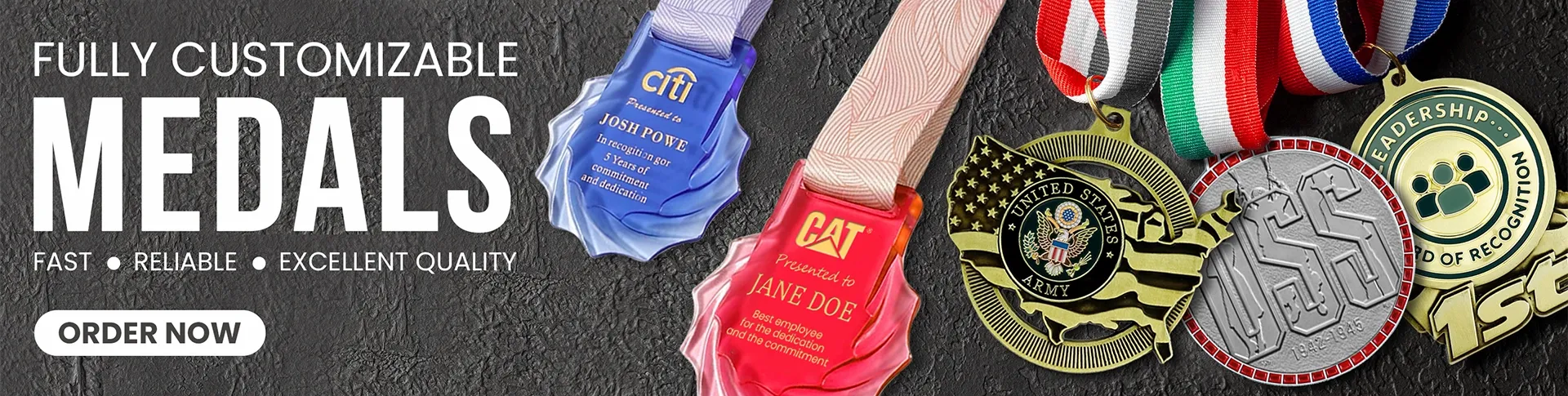 CustomCanvasNow.Com medal banners